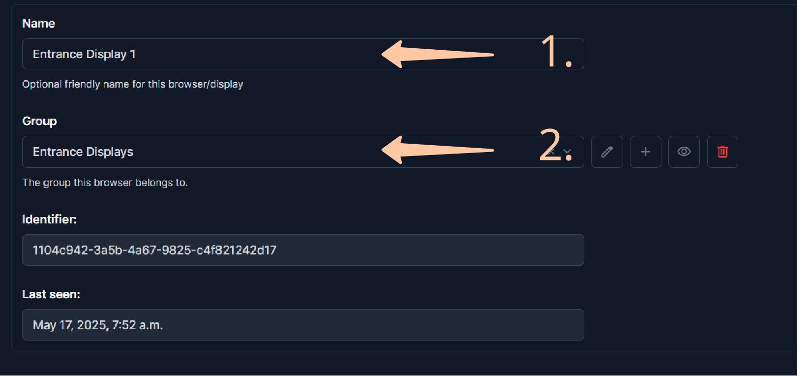 Modify Browser properties
